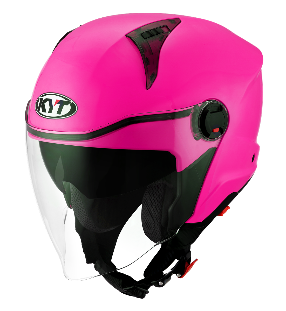 Kask Motocyklowy KYT D-CITY połysk fuxia fluo ECE/ONU 22-06