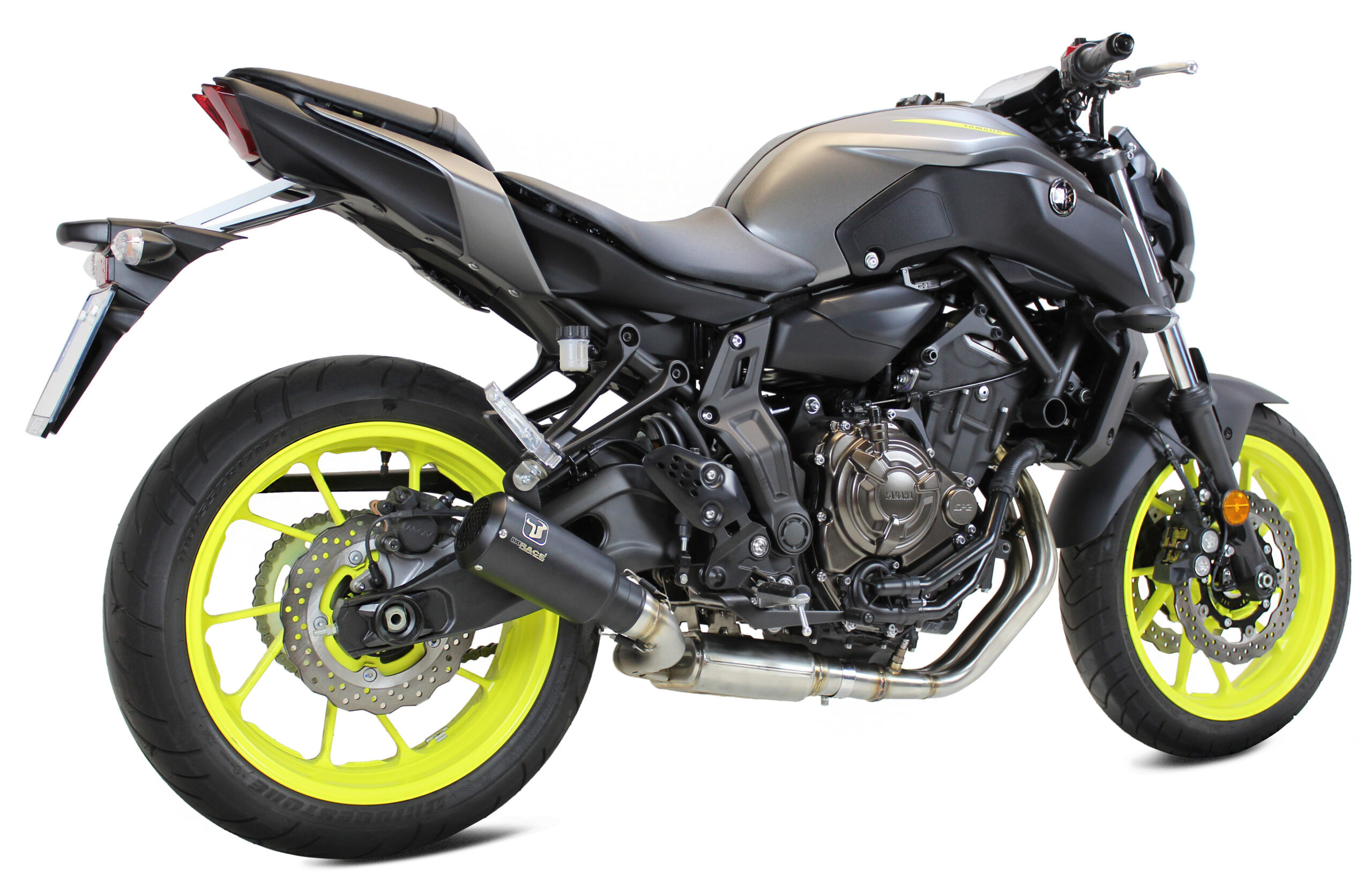 Tłumik IXRACE YAMAHA MT-07 14-20 (RM04 RM17 RM18) FULL SYSTEM WITH CAT. typ MK2B MK2 SERIES BLACK (Homologacja)