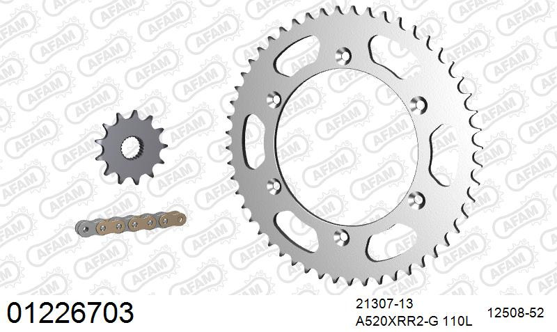 Zestaw napędowy AFAM do YAMAHA TT 250 R T,V, TT 250 R Rear Sprocket 52 T. L,M,N,P,R,S