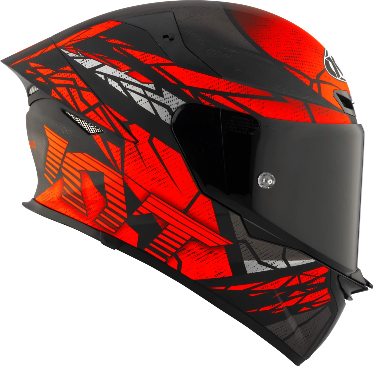 Kask motocyklowy KYT TT-REVO COMBUSTION MATT Czerwony