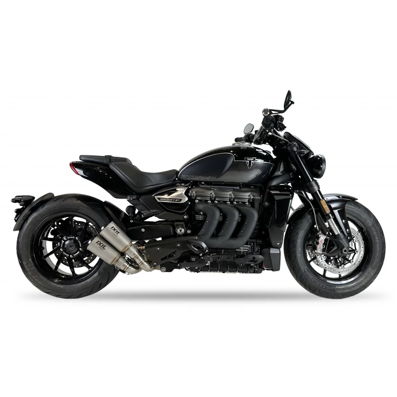 IXIL Tłumik DUAL SLIP ON (UPPER & LOWER) - RACE XTREM CARBON - TRIUMPH ROCKET 3 GT / R 25-26 (Y010)