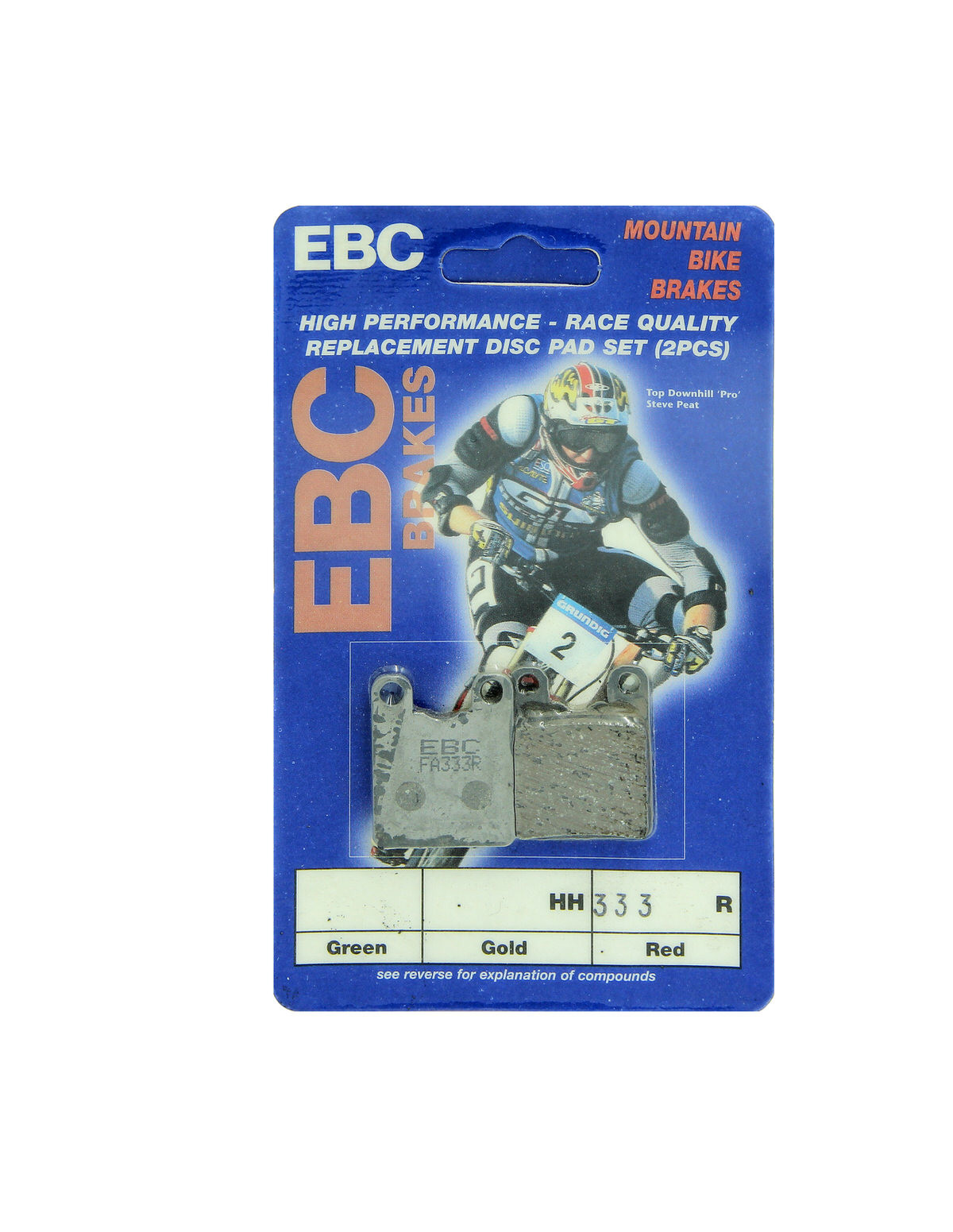 CFA333R - Klocki hamulcowe rowerowe (organiczne wyczynowe) EBC Brakes