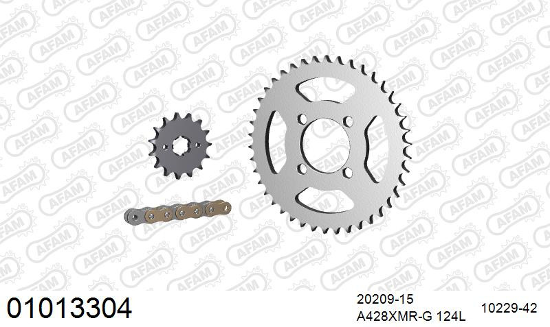 Zestaw napędowy AFAM do HONDA CBR 125 R 4,5,6, CBR 125 RW 7,8,9,A