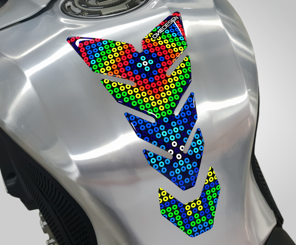 ONEDESIGN Tankpad czarny EDITION colouczerwony dots
