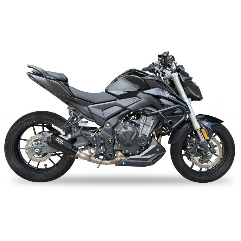 Tłumik IXIL VOGE 500 R (HR71) typ RB (waga: 900g, długość: 230 mm., materiał: Inox AISI304, kolor: Black painted) SLIP ON - RACE