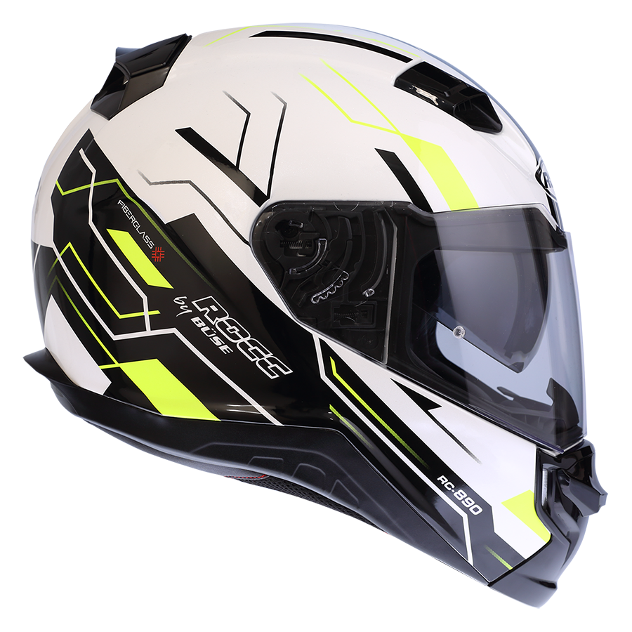 Kask motocyklowy ROCC 891 żółty