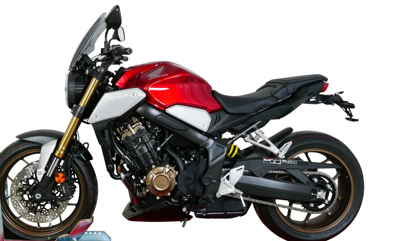 Szyba motocyklowa MRA HONDA CB 650 R 2019-2023, forma NTN, przyciemniana