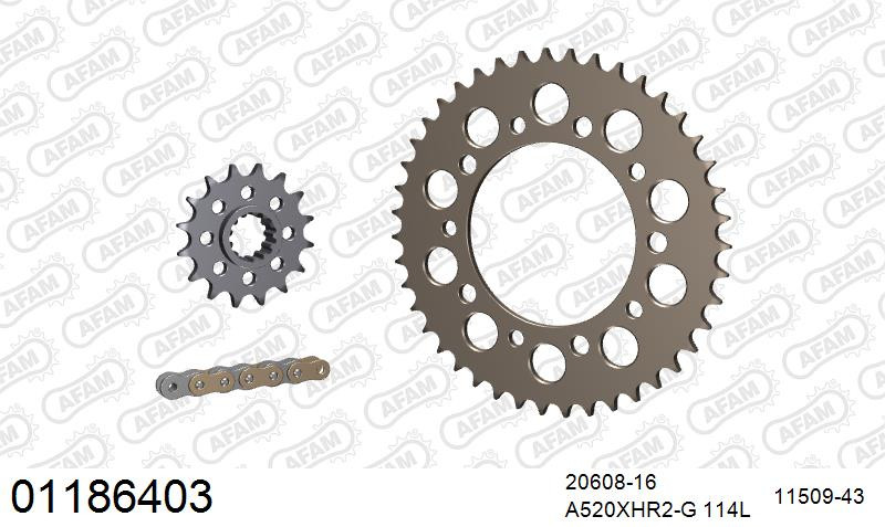 Zestaw napędowy AFAM do HONDA CB 900 F Hornet 2,3,4,5,6,7