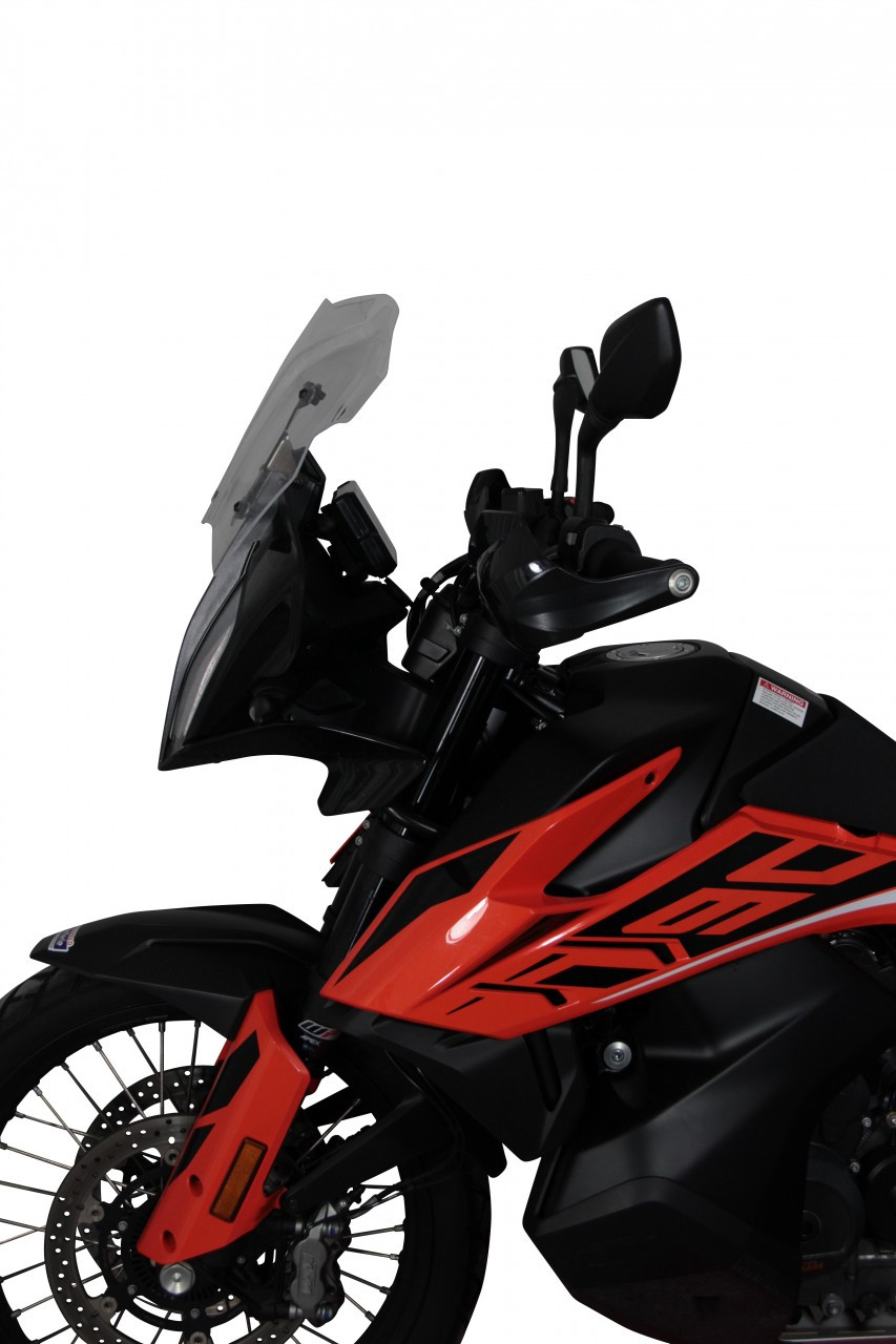 Szyba motocyklowa MRA KTM ADVENTURE 890 R 2018-2022, forma SPN, bezbarwna