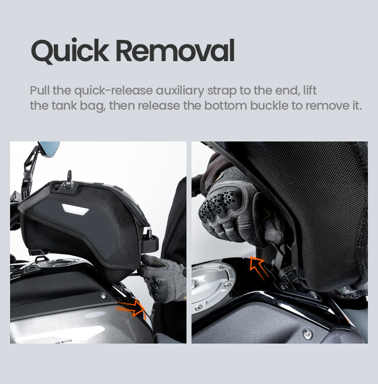 LOBOO Tank Bag 10L, z funkcją szybkiego demontażu dedykowany do BMW R1300GS Adventure