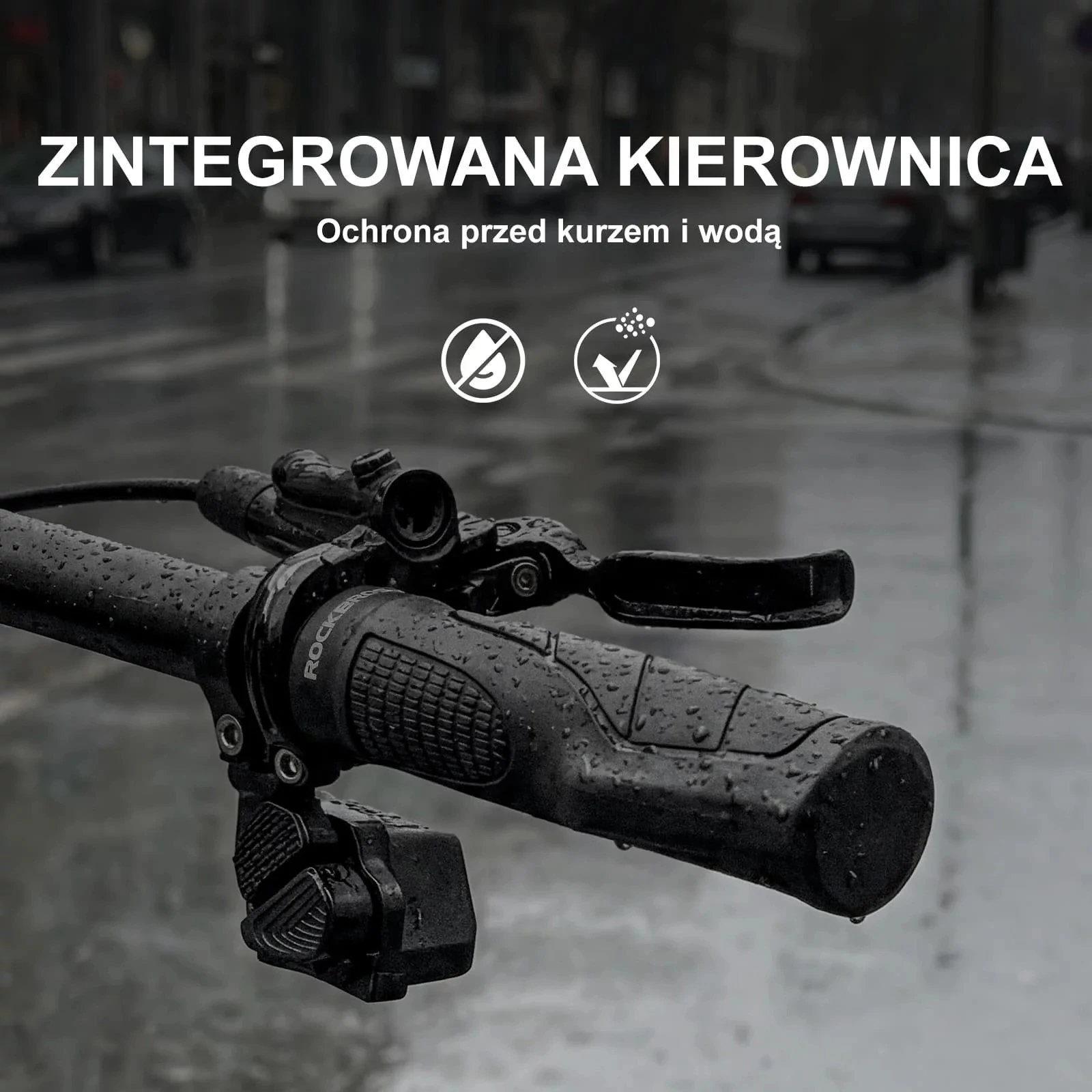 Chwyty rowerowe ergonomiczne rączki gripy Rockbros 22,2 mm kierownicy