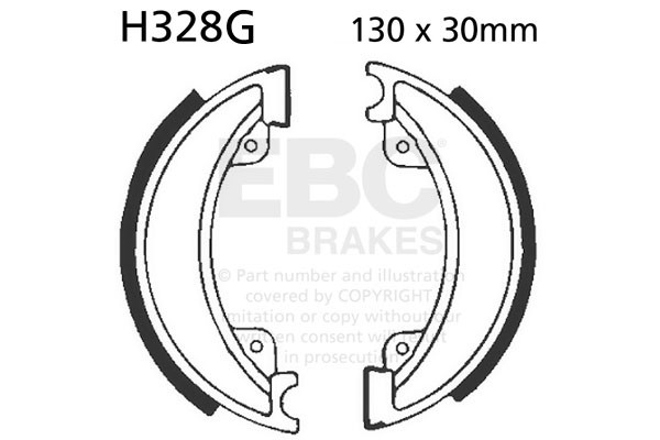 Szczęki hamulcowe nacinane EBC H328G (1 kpl.)