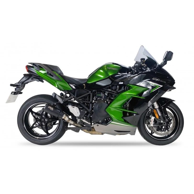 Tłumik IXIL KAWASAKI NINJA H2 SX - SX SE 22-25 (ZXT02P) typ RB SLIP ON - RACE XTREM BLACK