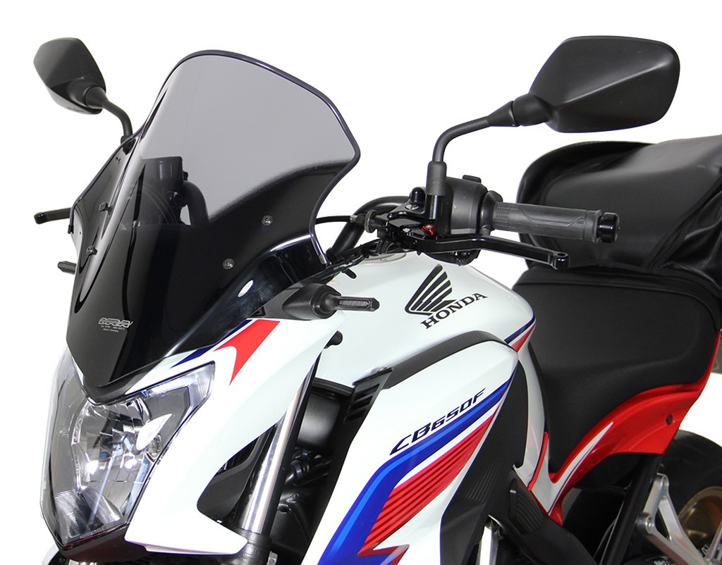 Szyba motocyklowa MRA HONDA CB 650 F RC75 2014-2016, forma NTM, czarna