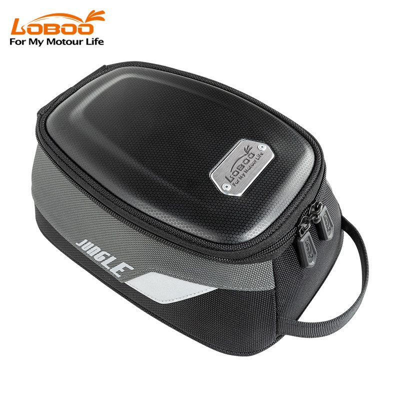 LOBOO Tank bag 4,5L magnetyczny, nylon 2520D, czarny/szary