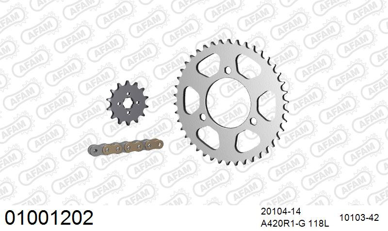 Zestaw napędowy AFAM do HONDA MBX 50 S D,E,F