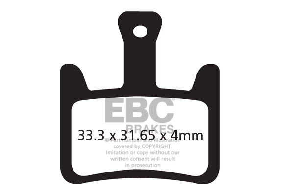 CFA620R - Klocki hamulcowe rowerowe (organiczne wyczynowe) EBC Brakes