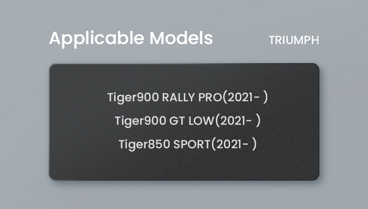 LOBOO Podwyższenie kierownicy do TRIUMPH Tiger900 RALLY PRO, Tiger900 GT LOW, Tiger850, podwyższenie 12mm, przybliżenie 20mm