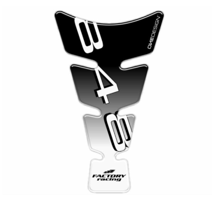 ONEDESIGN Tankpad Spirit shape logo 848 czarny/transparentny