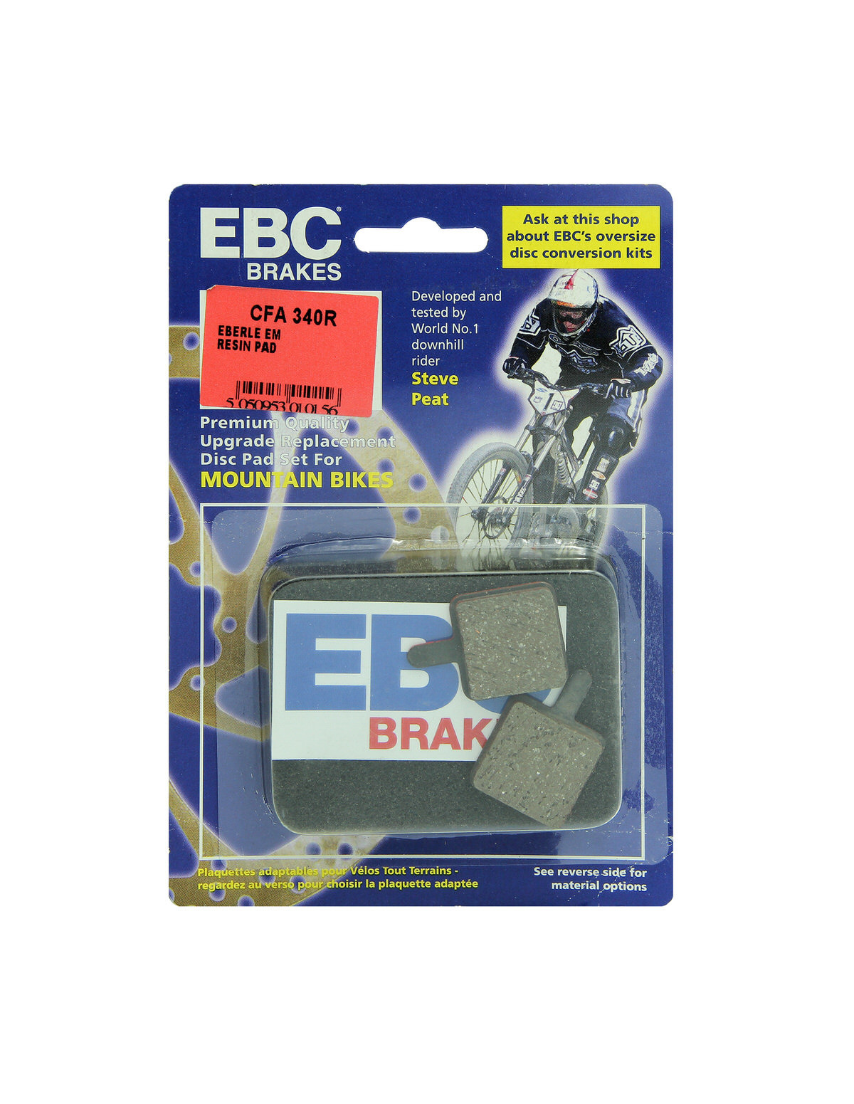 CFA340R - Klocki hamulcowe rowerowe (organiczne wyczynowe) EBC Brakes
