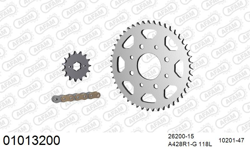 Zestaw napędowy AFAM do HONDA CB 125 K1-K5,K1-K5,K1-K5,K1-K5,K1-K5, CB 125 JX