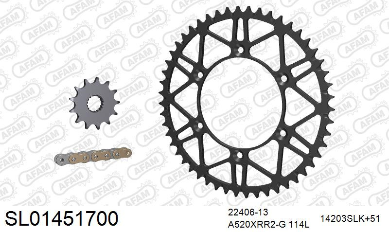 Zestaw napędowy AFAM do SUZUKI RM-X 450 Z L0,L1,L2,L3,L4,L5,L6,L7