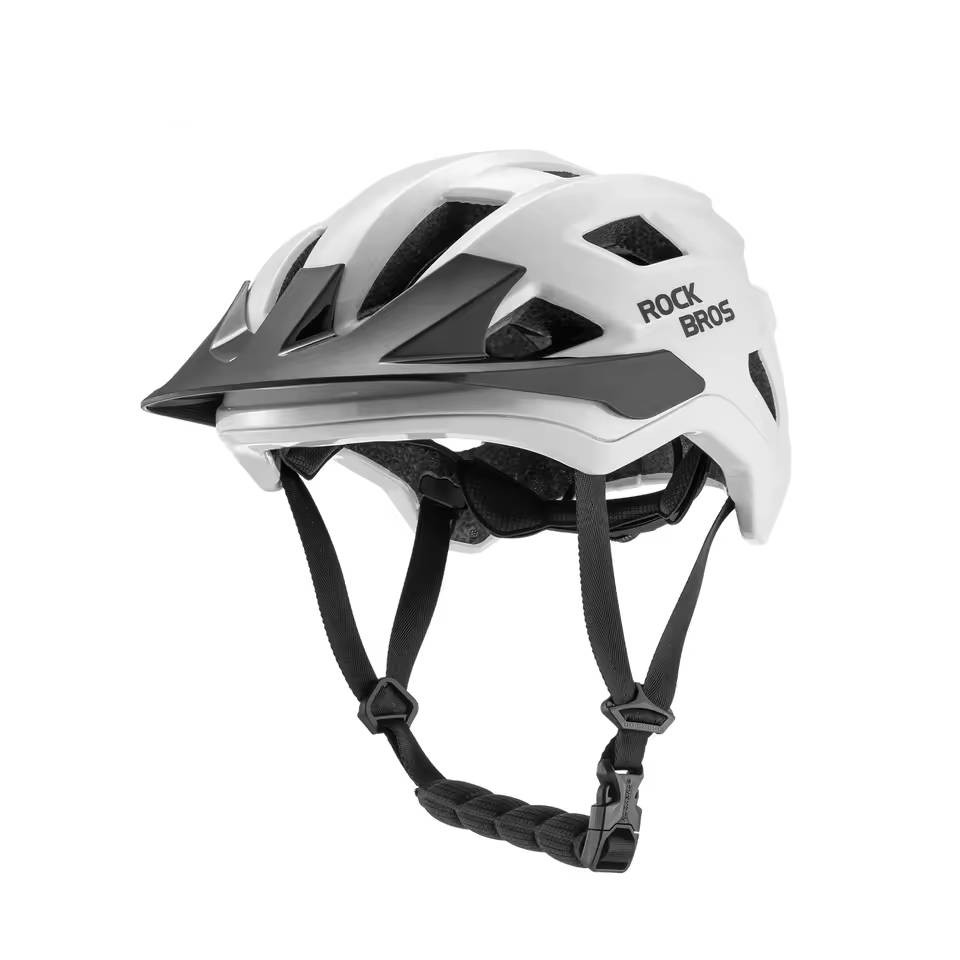 Kask rowerowy regulowany, lekki i bezpieczny MTB Rockbros 100050002 LK-67 biały