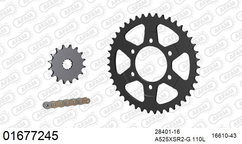 Zestaw napędowy AFAM do KAWASAKI Ninja ZX 7 R P1,P2,P3,P4,P5,P6,P7,P8F