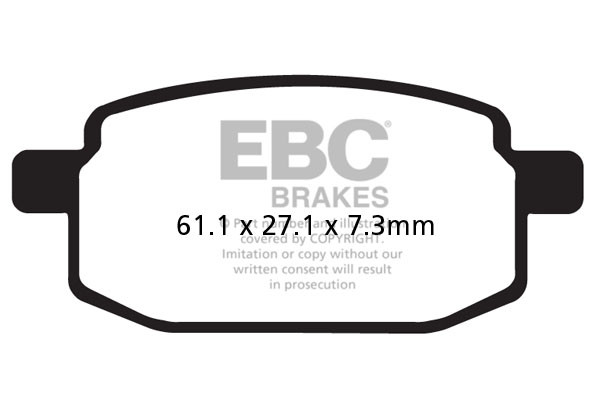 Klocki hamulcowe EBC SFA169HH skuterowe (kpl. na 1 tarcze)