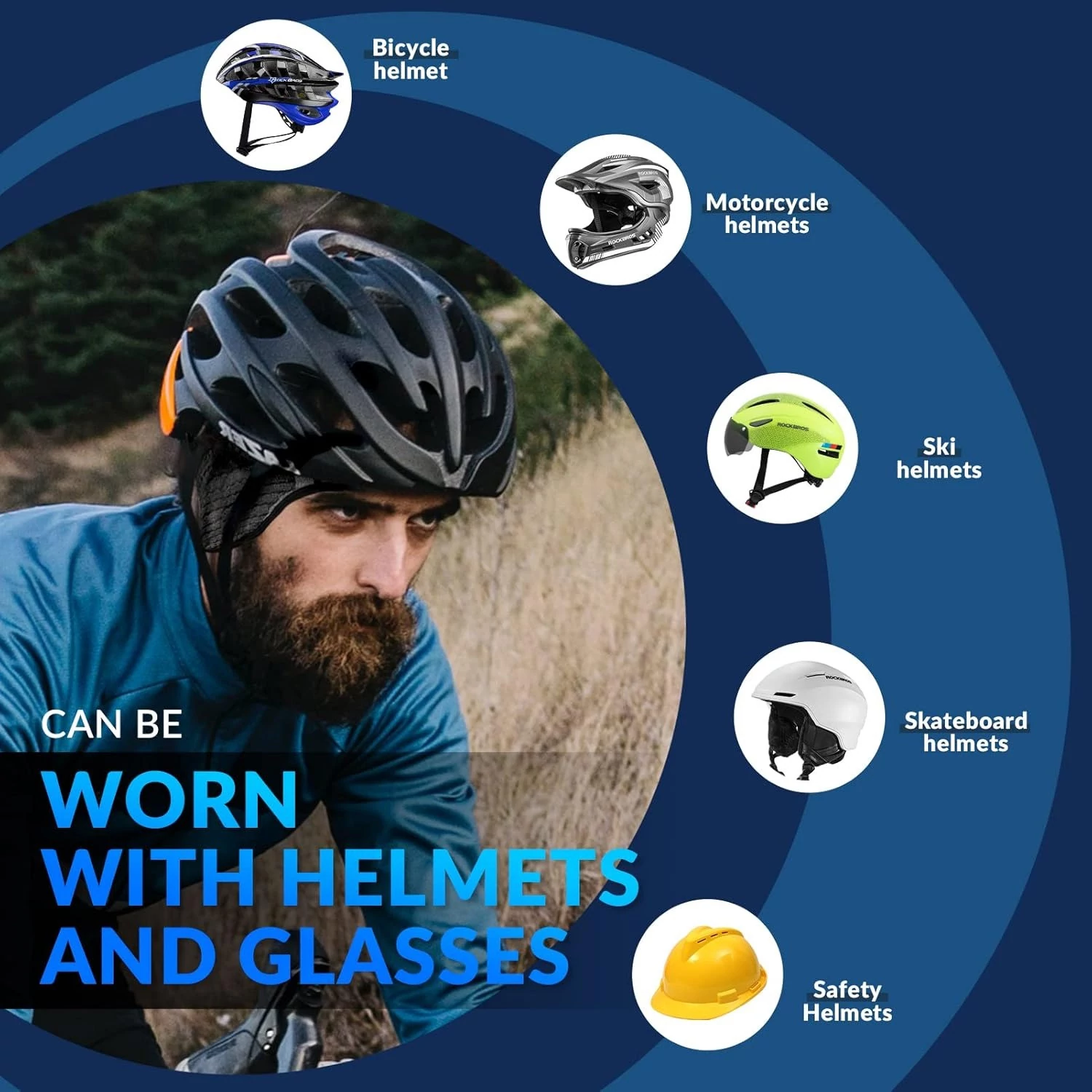 Czapka rowerowa do biegania sportowa pod kask ROCKBROS