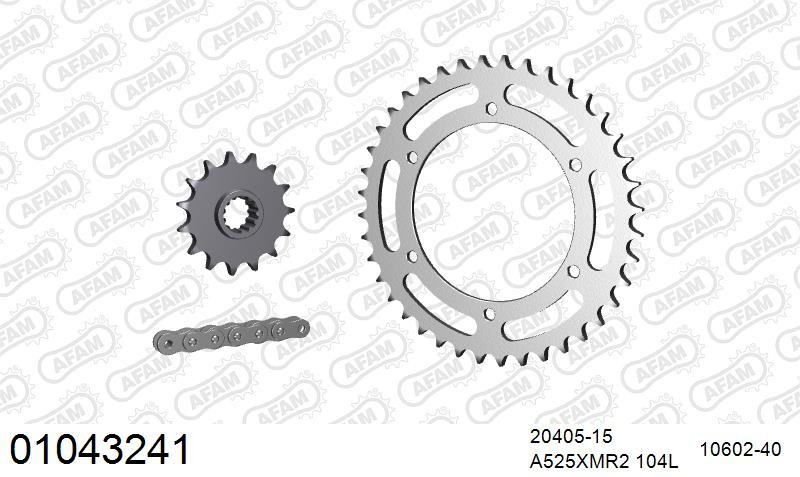 Zestaw napędowy AFAM do HONDA VFR 400 R K,L,M,N