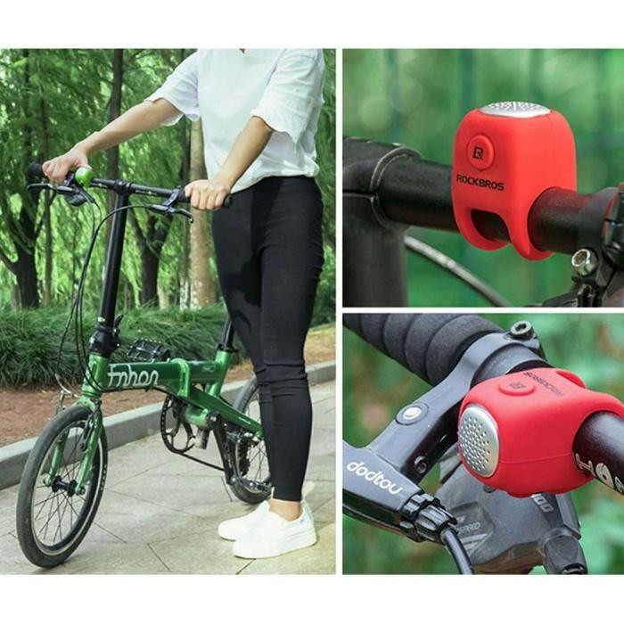 Dzwonek do roweru elektryczny ROCKBROS Czerwony (CB1709RD)