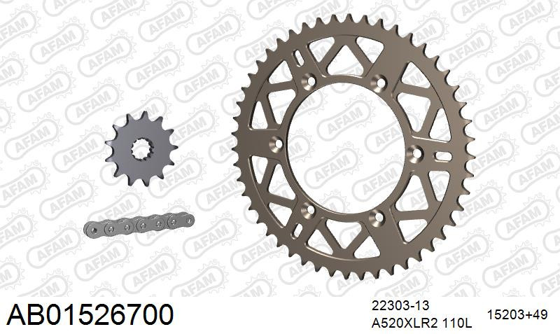 Zestaw napędowy AFAM do SUZUKI DR 250 L,M,N,P