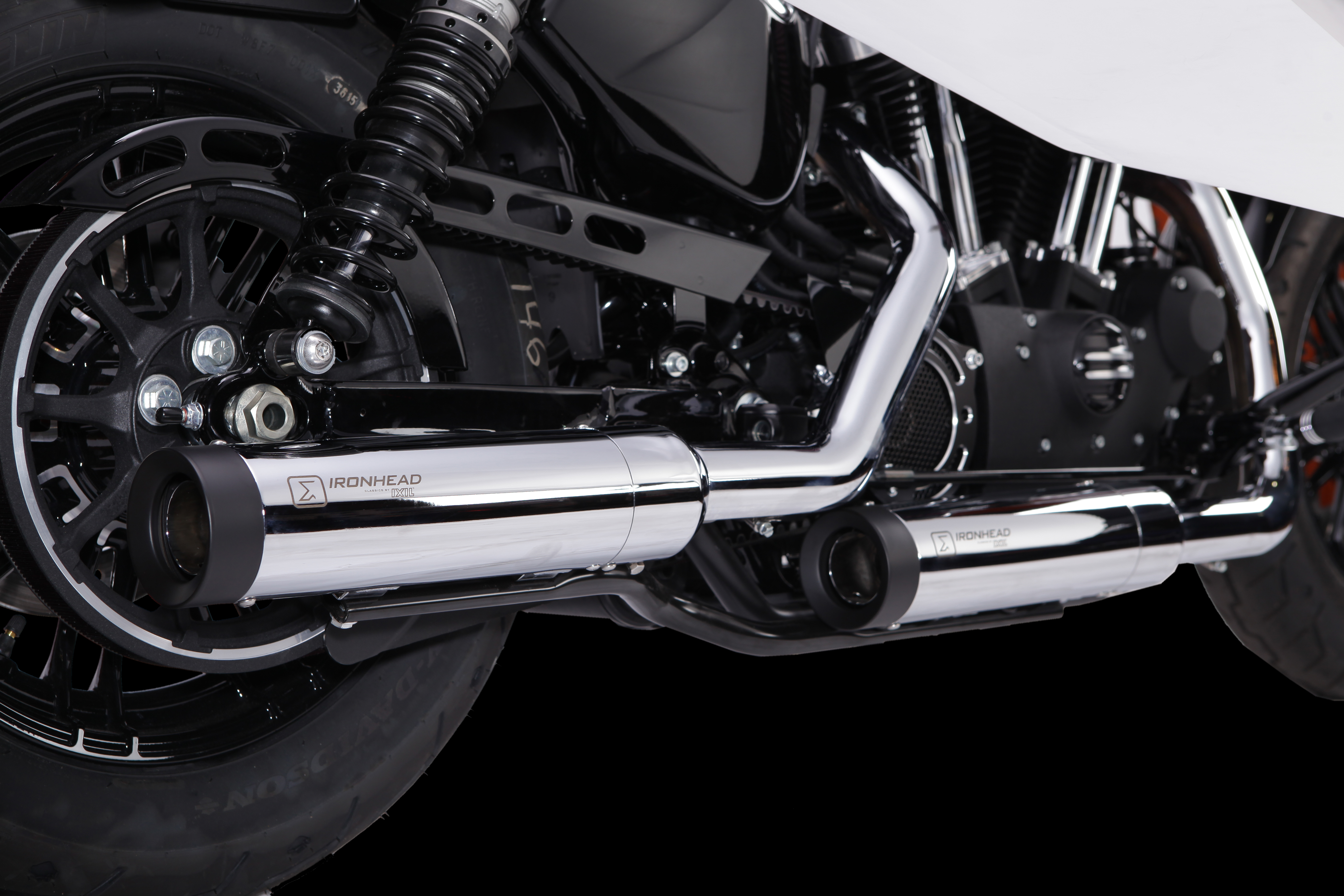 IRONHEAD END CAPS typ CAP (długość: Ø 88 mm., materiał: Inox AISI304, kolor: Black painted) SHORT GUN END CAP (BLACK)