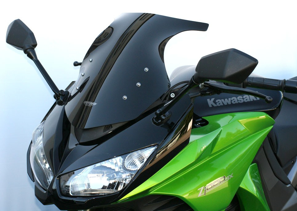 Szyba motocyklowa MRA KAWASAKI Z 1000 SX ZXT00G/ZXT00L/ZXT00M 2011-2016, forma OM, czarna