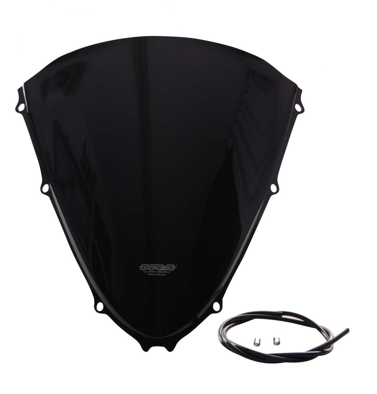 Szyba motocyklowa MRA KAWASAKI ZZR 1400 ZXT40A/ZXT40C/ZXT40E/ZX14 2006-, forma O, czarna