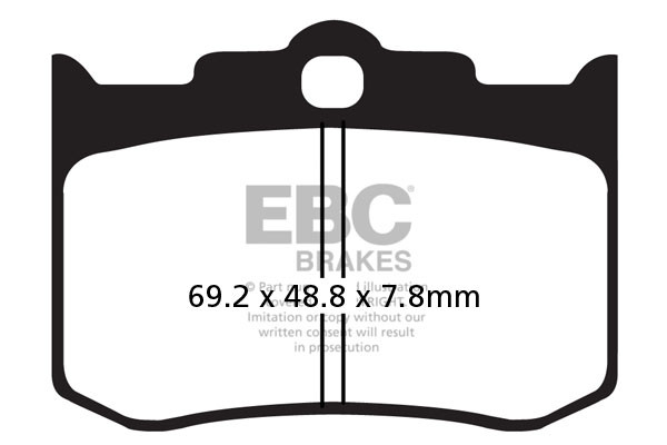 EBC Brakes Klocki hamulcowe EBC FA216/3V V-PAD (kpl. na 1 tarcze)
