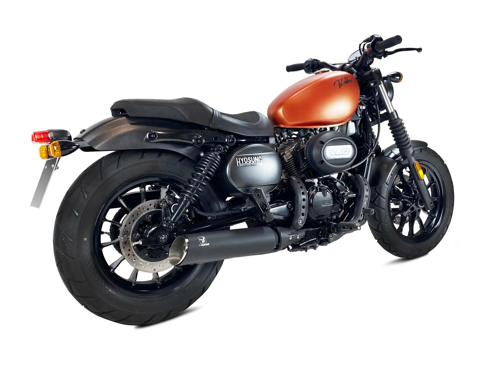 Tłumik IXRACE HYOSUNG BOBBER 125 - 300 typ MKC MKC SERIES CUSTOM BLACK