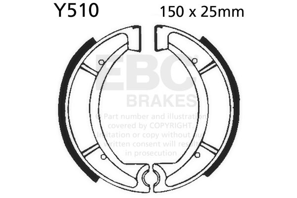 EBC Brakes Szczęki hamulcowe EBC Y510 (1 kpl.)