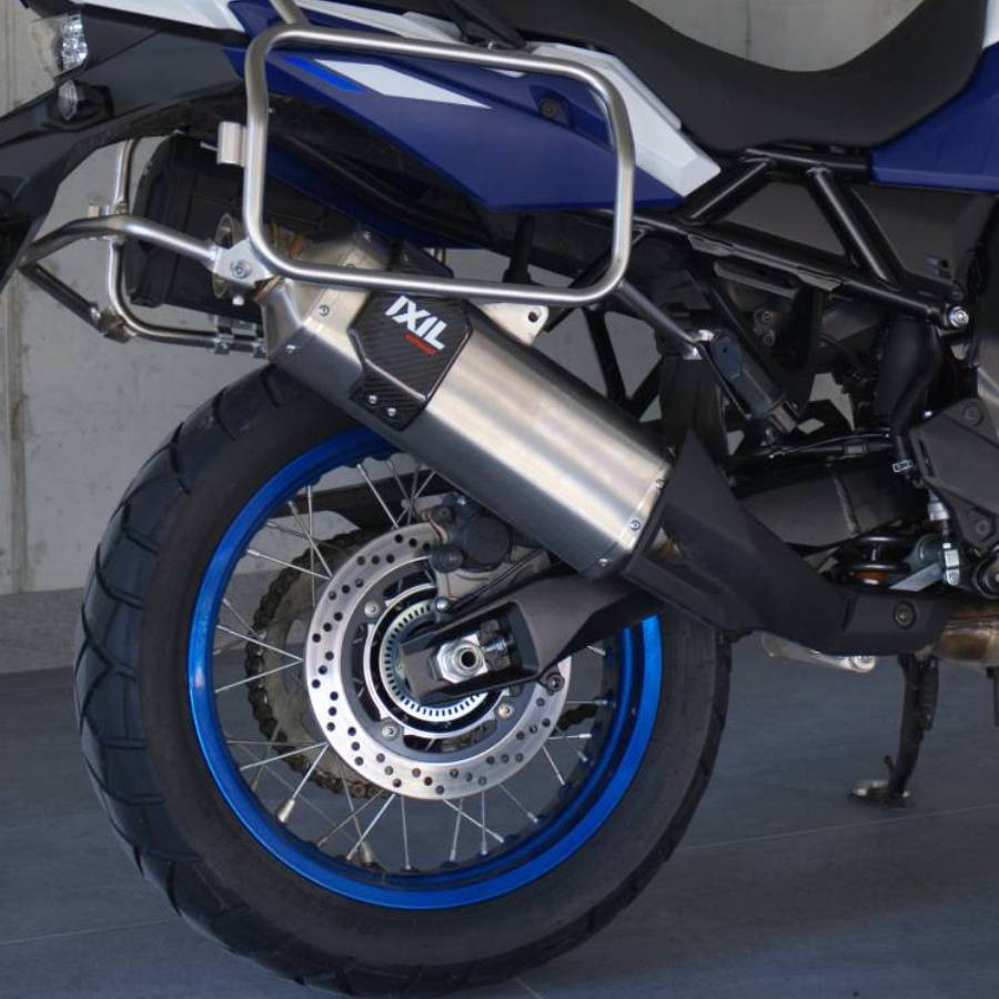 Tłumik IXIL SUZUKI DL 800 V-STROM 2023 (WEM2 WEM3) typ MXR (waga: 4160g, długość: 540 mm., materiał: Inox AISI304, kolor: Black