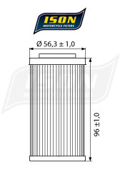 ISON filtr oleju ISON564