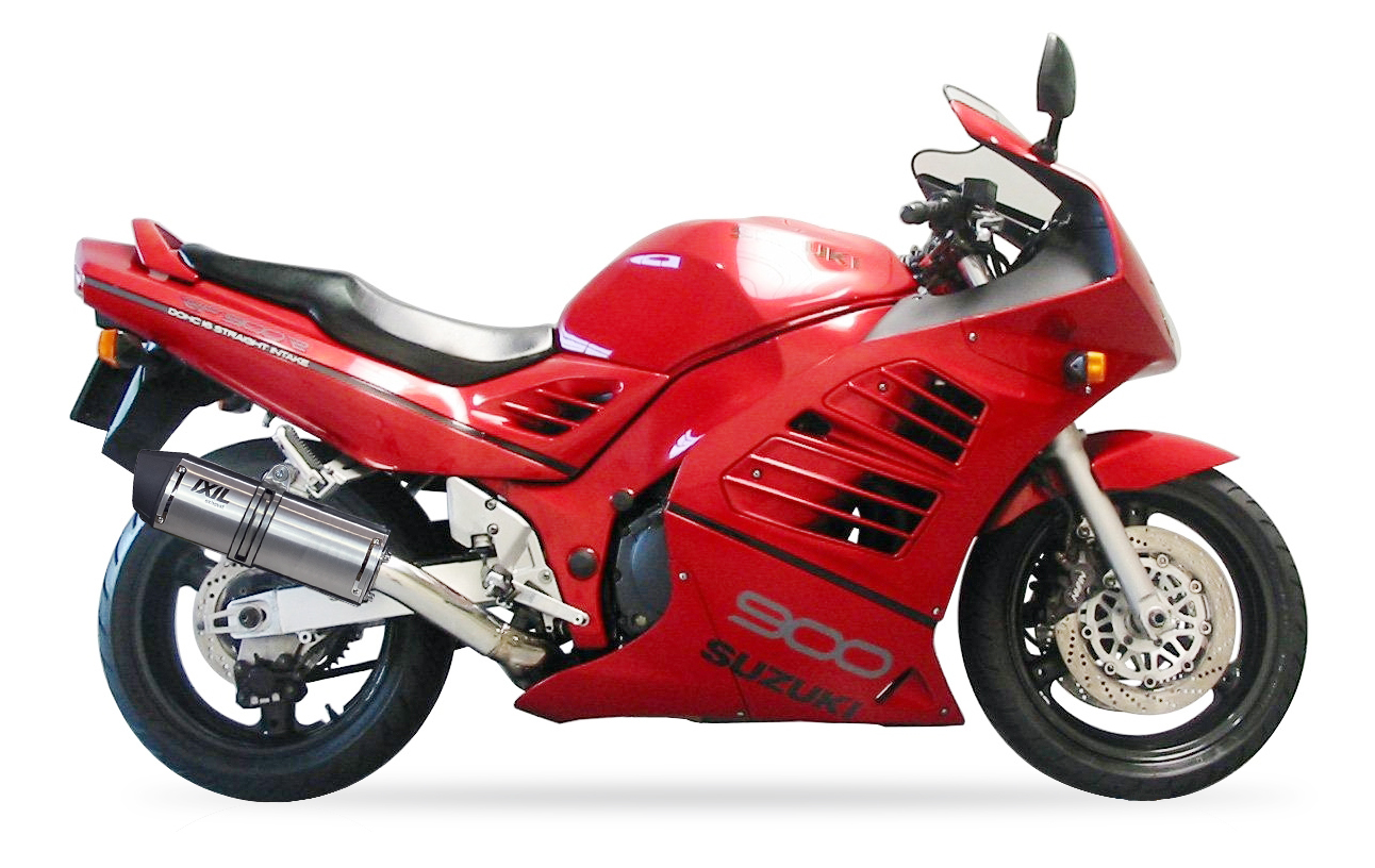 Tłumik IXIL SUZUKI RF 900 R (GT73D) typ SOVE (waga: 3000g, długość: 423 mm., materiał: Inox AISI304, kolor: Black painted) SLIP