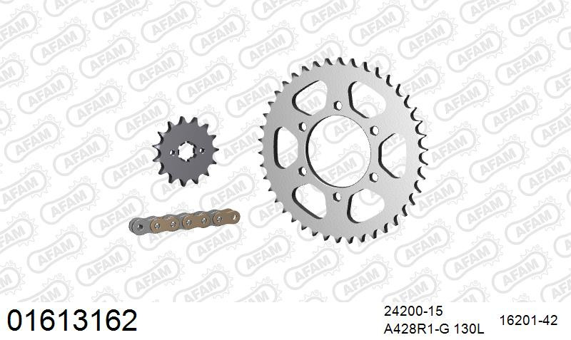 Zestaw napędowy AFAM do KAWASAKI BN 125 Eliminator A7,A8,A6F,A7F