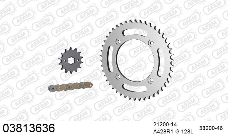Zestaw napędowy AFAM do BETA RR 125 Motard