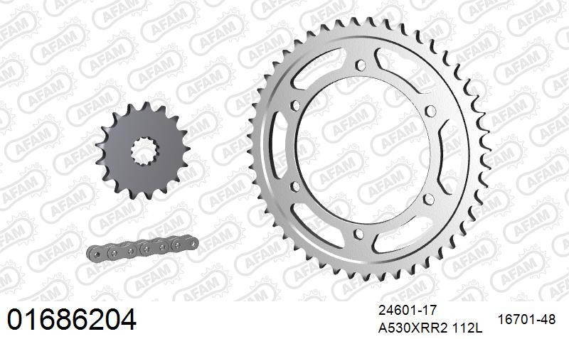 Zestaw napędowy AFAM do KAWASAKI GPZ 900 R A7,A8,A9,A10,A11,A12,A13