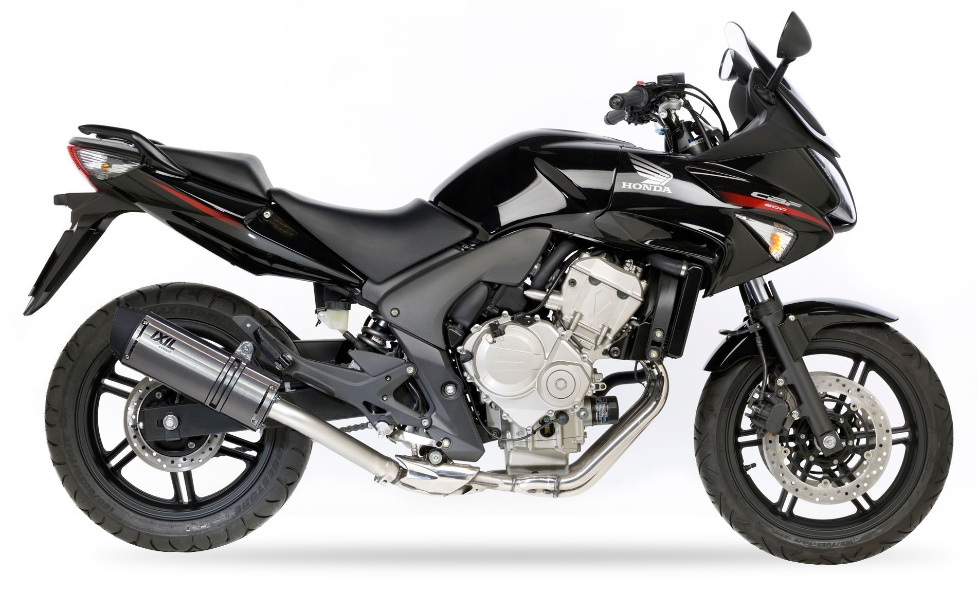 Tłumik IXIL HONDA CBF 600 04-11 (PC38) typ SOVE (waga: 3000g, długość: 423 mm., materiał: Inox AISI304, kolor: Black painted) SL
