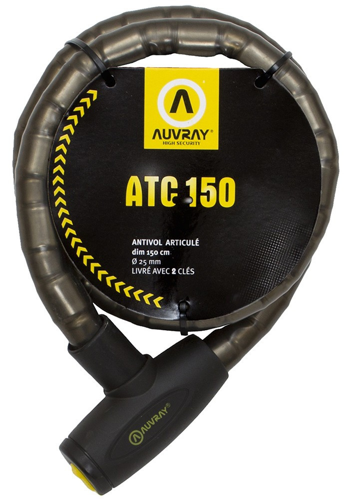 AUVRAY ATC150 linka zabezpieczająca z zamkiem - długość 150cm, średnica 25mm