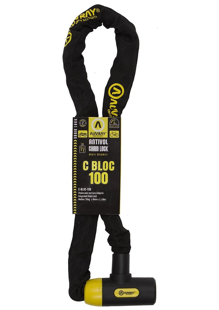 AUVRAY C-BLOC 100 łańcuch z zamkiem - długość 100cm, średnica 8mm