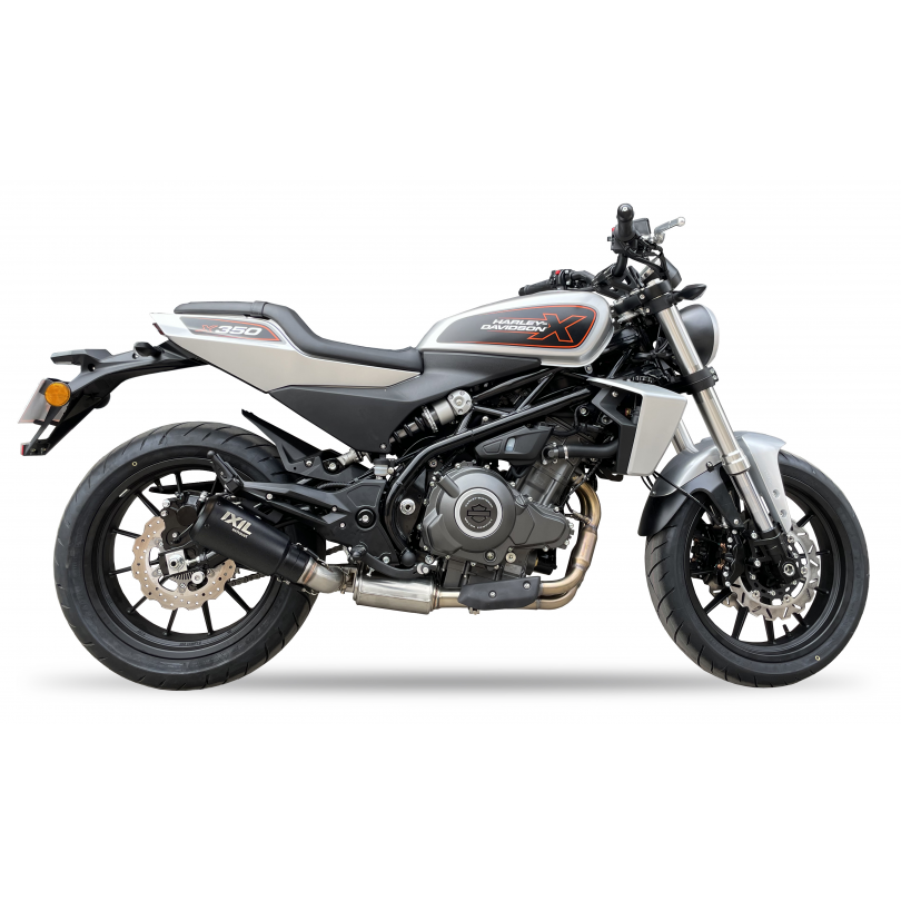 Tłumik IXIL H-D X350 typ RB (waga: 900g, długość: 230 mm., materiał: Inox AISI304, kolor: Black painted) FULL SYSTEM - RACE XTRE