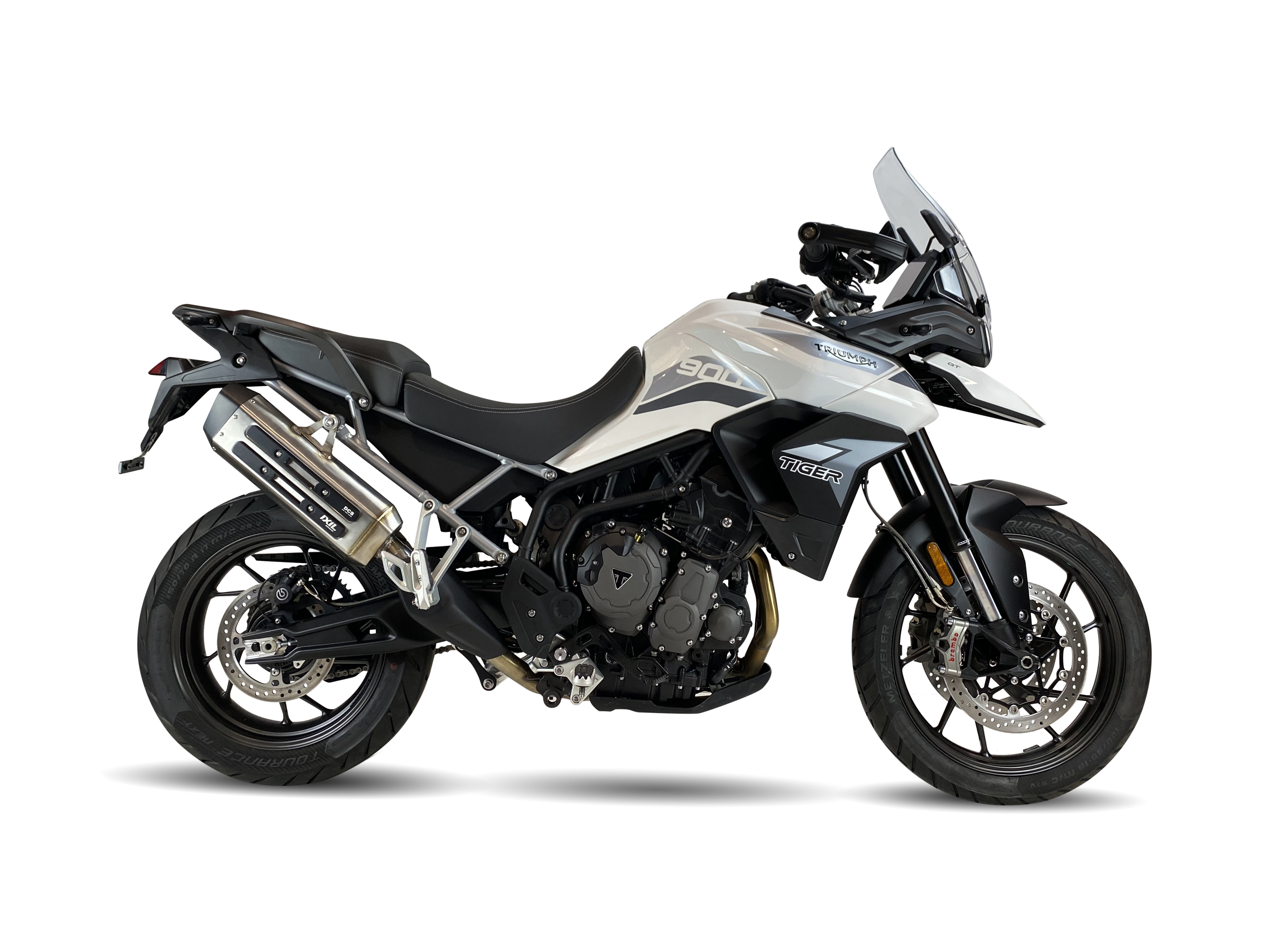 Tłumik IXIL TRIUMPH TIGER 900 20-22 (C701 C702) typ MXT (waga: 4920g, długość: 540 mm., materiał: Inox AISI304, kolor: Black pai